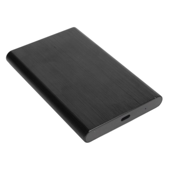 2,5 tums SATA HDD-hölje Typ C 10 Gbps höghastighets bärbar hårddiskväska med LED-indikator svart