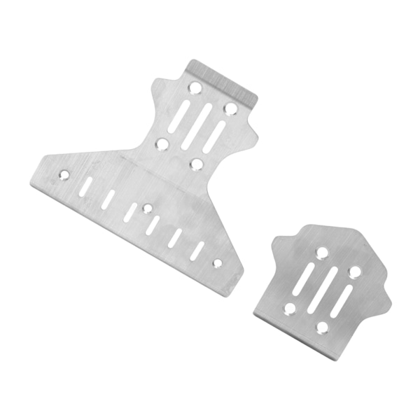 RC Alustan Panssari Ruostumaton Teräs Etu Taka RC Auton Korin Suoja Panssari King Motor KM 1/7 RC Autolle Hopea