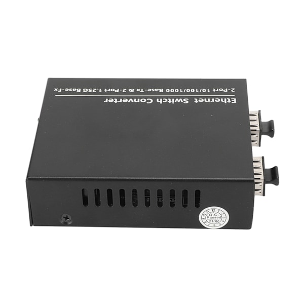 Kuitutransceiver Plug and Play jopa 120 km SFP - RJ45 kuitumediamuunnin LED-ilmaisimilla 100–240 V EU-pistoke