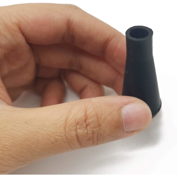10 st 8mm svarta mjuka gummipilar, bågskytte jakt spelövning säkerhetspilar