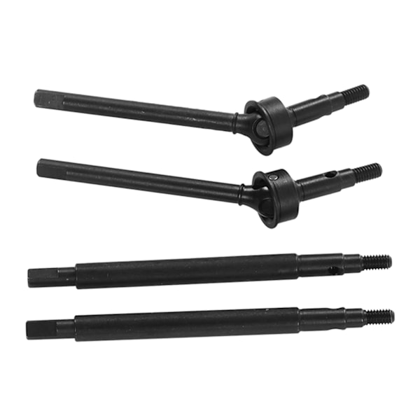 RC etu- ja taka-akselin vaihto Teräs RC CVD-akseli 8 mm:n messinkiadapterilla Traxxas 1/18 autoon musta