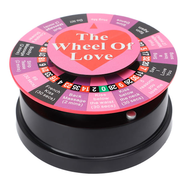 The Wheel of Love -peli Hauska levysoitin Seksi peli Kannettava peli lahjapakkaus Aikuisten lautapeli