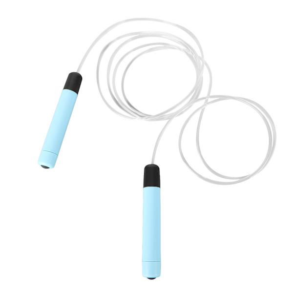 Ljusande hopprep Lätt ergonomisk RGB LED Light Up Hopprep för barn Vuxna Fitness Gym Blå