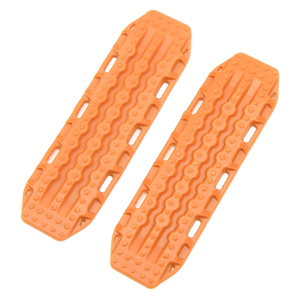 1 par Simulering Escape Board Plast Sand Stege Halkfri Escape Plate för 1/18 1/24 Skala RC Car Orange