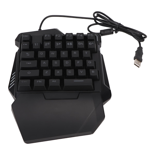 Enhands Speltangentbord 35 Tangenter Färgrik Bakgrundsbelysning Professionellt USB-gränssnitt Ergonomiskt RGB-tangentbord för PC