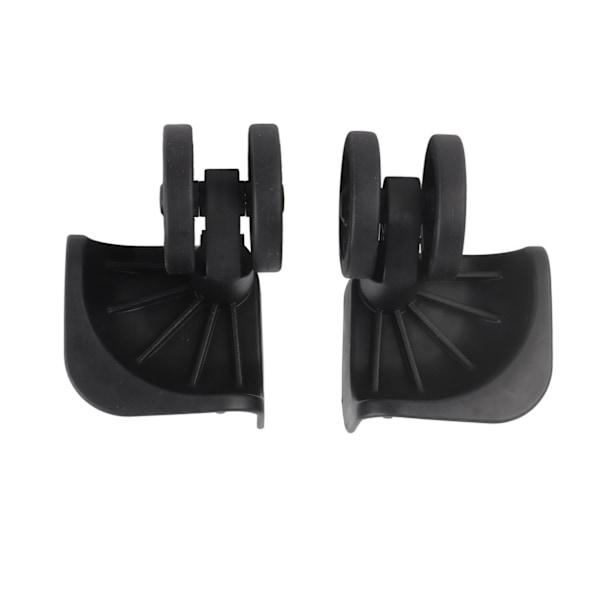 1 par Sort Bagage Rejsekuffert Hjul Drejelig Universal Hjul Nylon til reparationsudskiftning