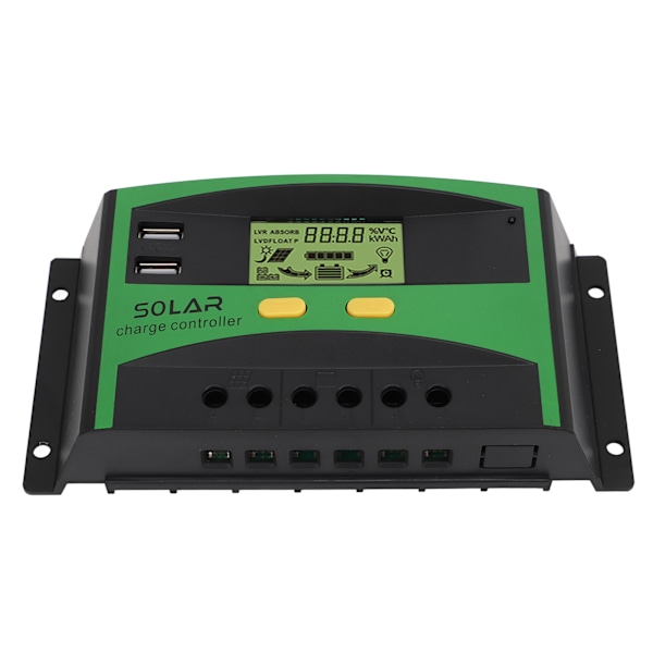 12V 24V Aurinkoenergian Ohjain LCD-näyttö PV-katulamppu Latausohjain Sähköntuotantojärjestelmälle