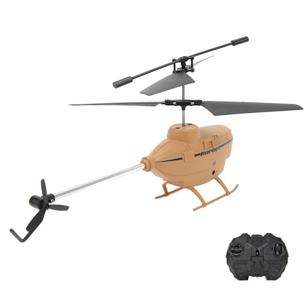2.5CH RC Helikopter Automatisk Hinder Undvikande Fjärrkontroll Flygplansleksak med Gyroskop Khaki