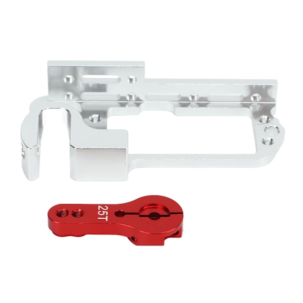 RC Servo Mount Bracket med 25T Arm Aluminiumlegering Anti Deformation Universal för Quadcopter Drone Red