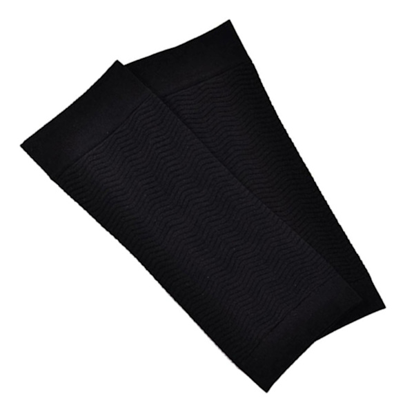1 par slimmande ärmar Mjuk Bekväm Andas Elastisk Nylon Stor storlek Kompressionsarmformare Svart Fri storlek