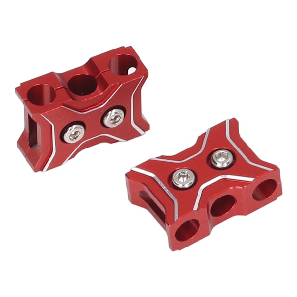 2 stk. RC Bil Kabelhåndtering Utsøkt aluminiumslegering Lettvekt RC Wire Clamp Spenne for Motor Batterikontroll Rød