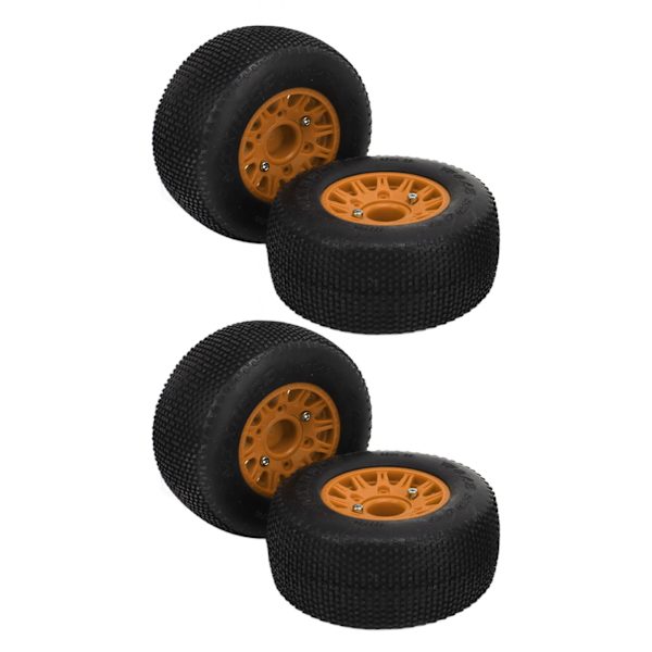 1/10 RC-renkaat Kumimuovi Vahva pito Vahva vaimennus Paksunnetut RC-auton pyörät liittimillä SCX10 Oranssi