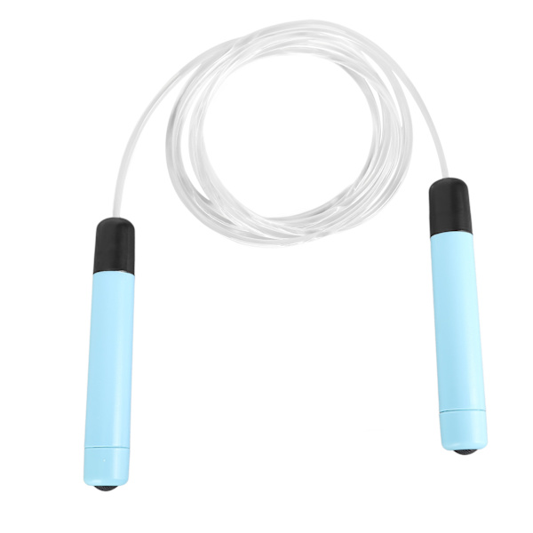 Ljusande hopprep Lätt ergonomisk RGB LED Light Up Hopprep för barn Vuxna Fitness Gym Blå