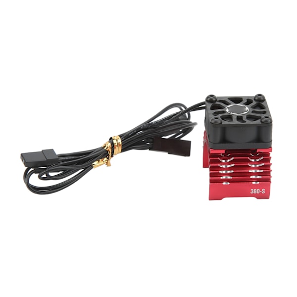 RC Moottorin Yksinkertainen jäähdytystuuletin Jäähdytyslevy alumiiniseos 32000RPM RC Jäähdytin 28mm 29mm 380 Harjaton moottori 8,4V Punainen