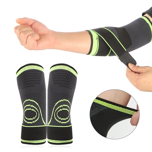 Elastisk albue støtte albue kompresjon erme Brace Sports Fitness Protective GuardM