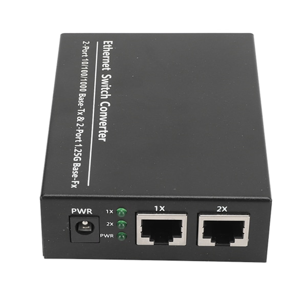 Fiber Transceiver Plug and Play Op til 120 km SFP til RJ45 Fiber Media Converter med LED-indikatorer 100‑240V EU-stik