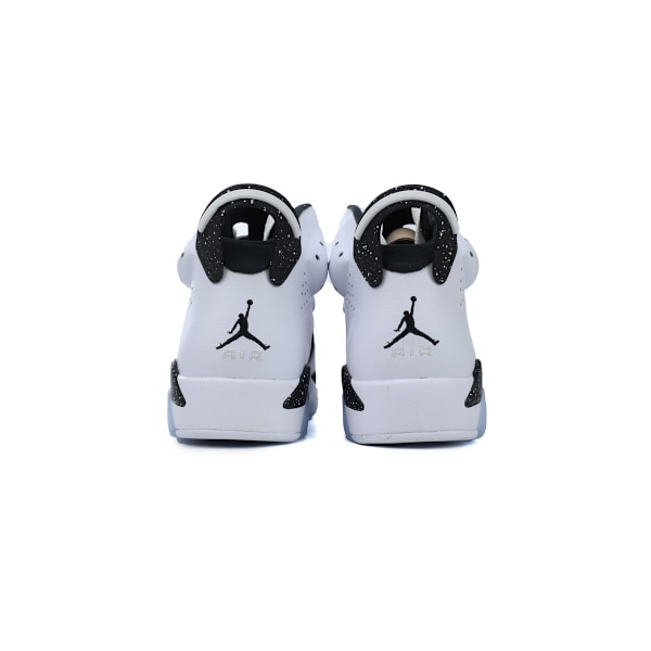 Jordans 6 Retro 'Oreo' 384664-101 för män och kvinnor, original AJ6-sneakers 42