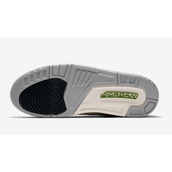 Jordans 3 Retro “Chlorophyll” 136064-006 för män och kvinnor, original AJ3 sneakers 36