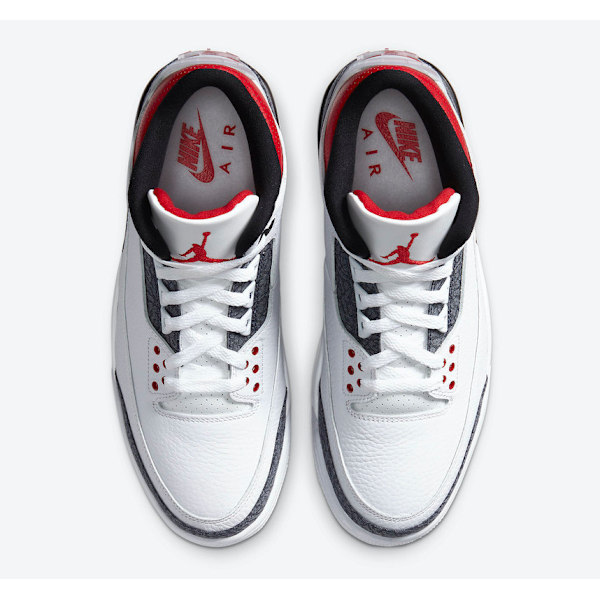 Jordans 3 Retro SE-T \"Fire Red\" CZ6433-100 för män och kvinnor, original AJ3 sneakers 46