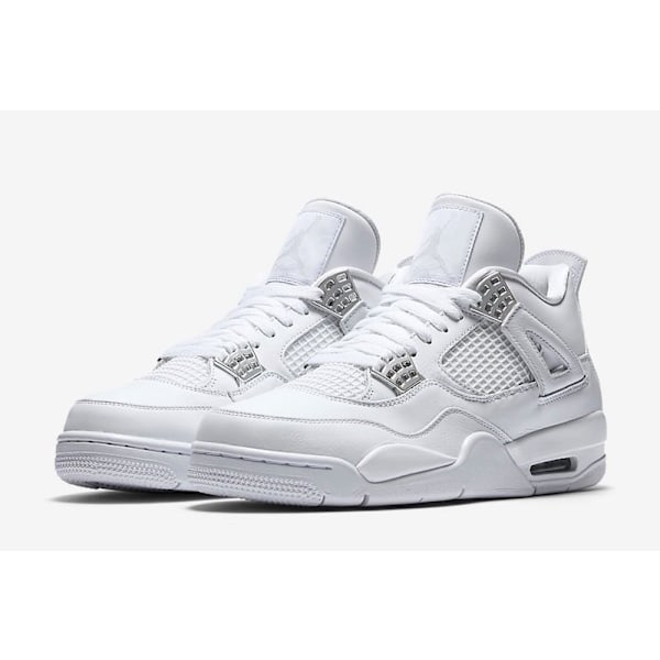 Jordans 4 Retro “Pure Money” 308497-100 Herr och Dam Original AJ4 Sneakers 43