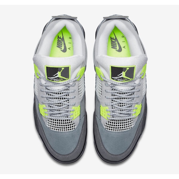 Jordans 4 Retro SE “Neon” CT5342-00 Herr och Dam Original AJ4 Sneakers 45