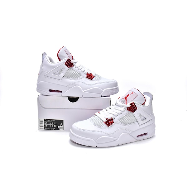 Jordans 4 Retro Metallic Red CT8527-112 Herr och Dam Original AJ4 Sneakers 41