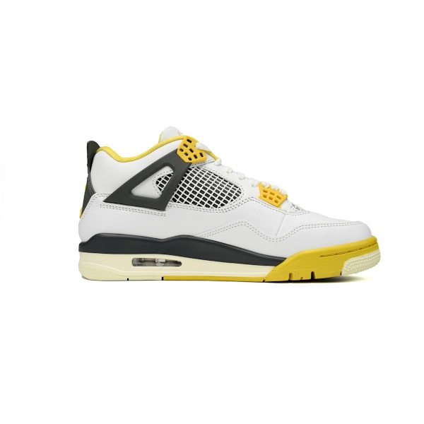 Jordans 4 Retro Vivid Sulfur för män och kvinnor, original AJ4-sneakers 42