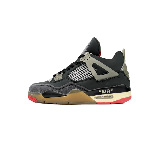 Jordans 4 Retro Bred CV9388-001 för Män och Kvinnor Original AJ4 Sneakers 42