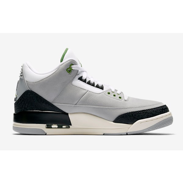 Jordans 3 Retro “Chlorophyll” 136064-006 för män och kvinnor, original AJ3 sneakers 45