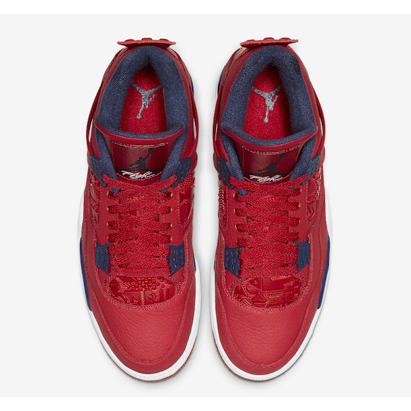 Jordans 4 Retro SE “FIBA” CI1184-617 Herr- och Damskor Original AJ4 Sneakers 45