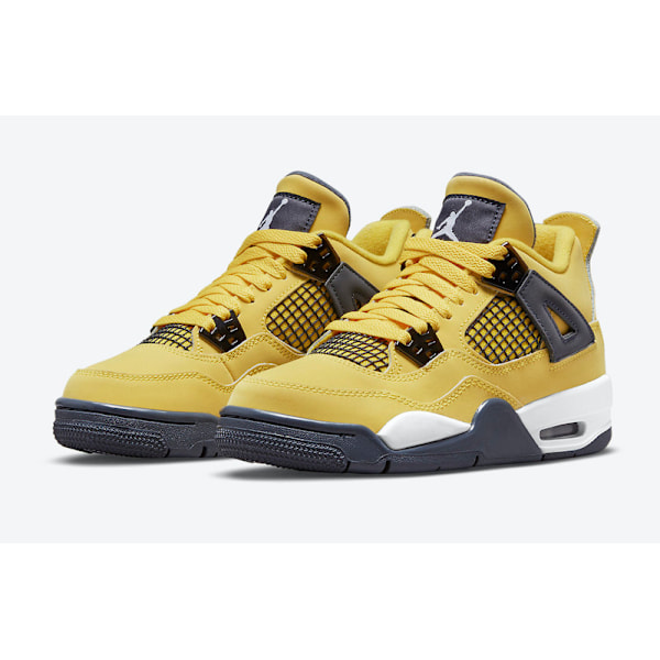 Jordans 4 Retro Lightning CT8527-700 Herr- och Damskor Original AJ4 Sneakers 47