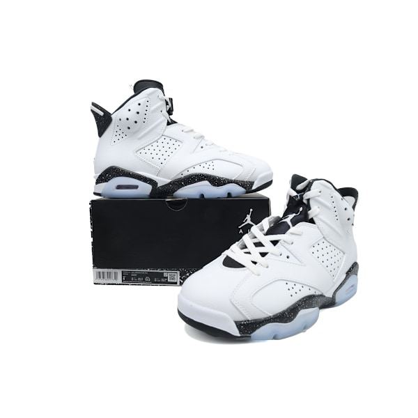 Jordans 6 Retro \"Reverse Oreo\" CT8529-112 för män och kvinnor, original AJ6 sneakers 36