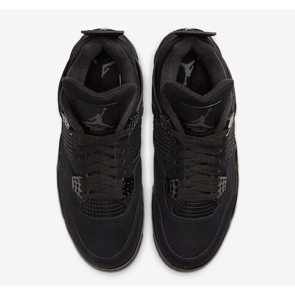 Jordans 4 Retro Black Cat” CU1110-010 Herr och Dam Original AJ4 Sneakers 44