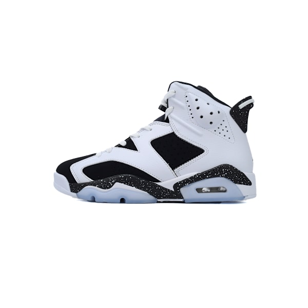Jordans 6 Retro 'Oreo' 384664-101 för män och kvinnor, original AJ6-sneakers