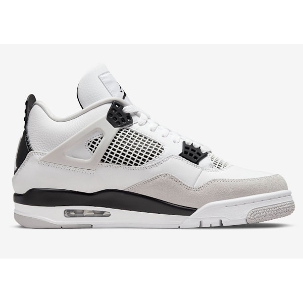 Jordans 4 Retro Military Black Herr och Dam Original AJ4 Sneakers 39