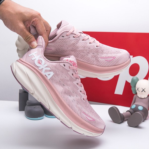 Clifton 9 Textil Dam Herr Skor Löparskor Sneakers rosa rosa 40