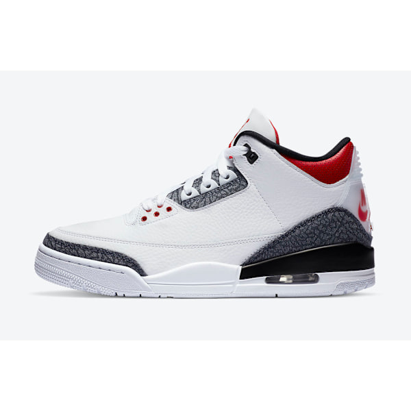 Jordans 3 Retro SE-T \"Fire Red\" CZ6433-100 för män och kvinnor, original AJ3 sneakers 42