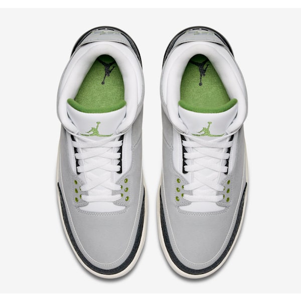Jordans 3 Retro “Chlorophyll” 136064-006 för män och kvinnor, original AJ3 sneakers 39