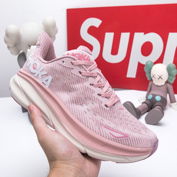 Clifton 9 Textil Dam Herr Skor Löparskor Sneakers rosa rosa 43