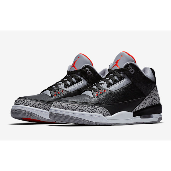 Jordans 3 Retro OG “Black Cement” 854262-001 för män och kvinnor, original AJ3 sneakers 38