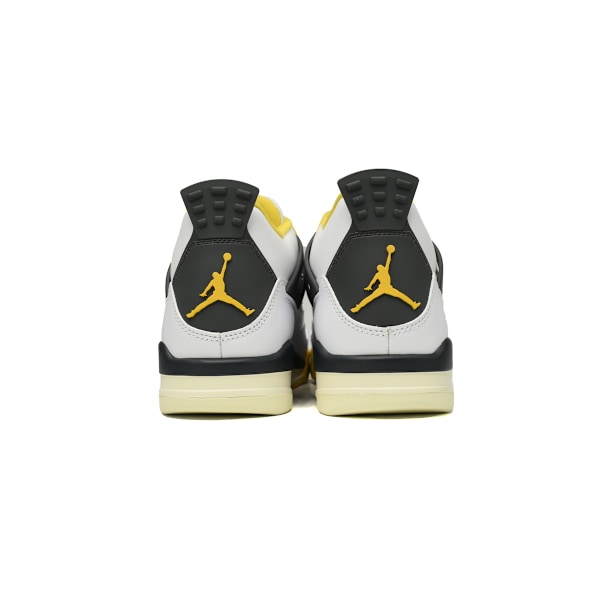 Jordans 4 Retro Vivid Sulfur för män och kvinnor, original AJ4-sneakers 46