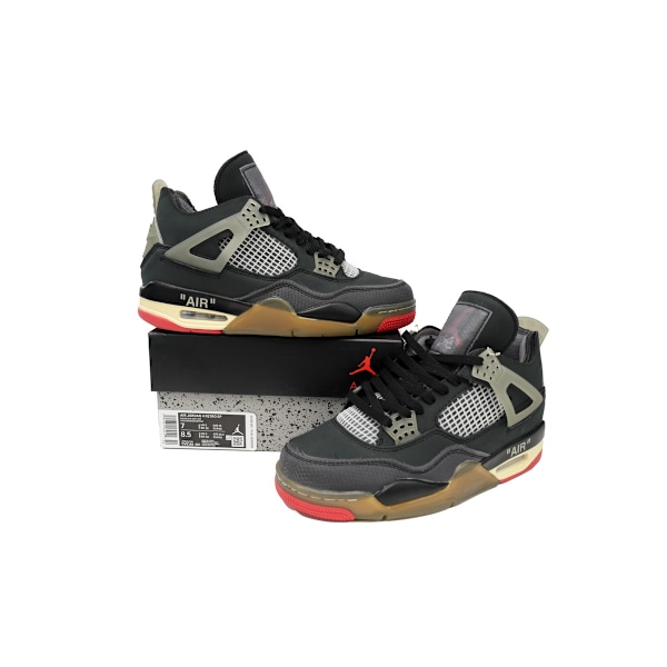 Jordans 4 Retro Bred CV9388-001 för Män och Kvinnor Original AJ4 Sneakers 37.5
