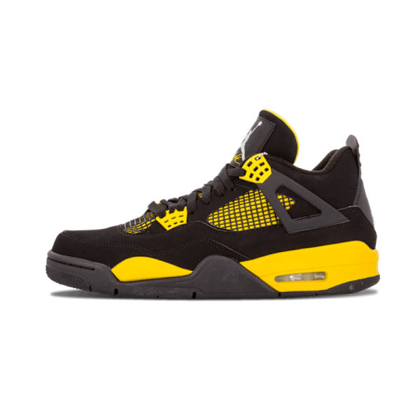 Jordans 4 Retro 'Thunder' 2023 för Män och Kvinnor Original AJ4 Sneakers 44