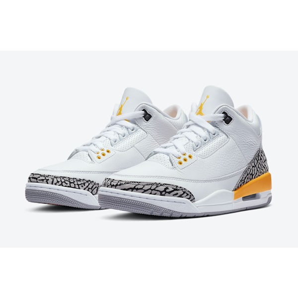Jordans 3 Retro “Laser Orange” CK9246-108 för män och kvinnor, original AJ3 sneakers
