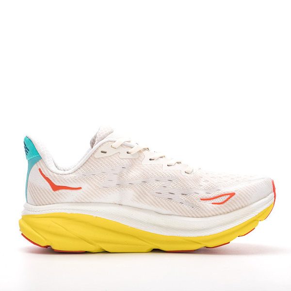Clifton 9 Textil Dam Herr Skor Löparskor Sneakers gul 36