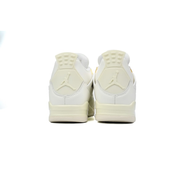 Jordans 4 Retro WMNS \"Sail\" AQ9129-170 för män och kvinnor, original AJ4-sneakers 42