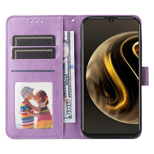 Til Huawei Enjoy 70 Etui Mønstret Læder Cover Telefon Stand Etui Wallet