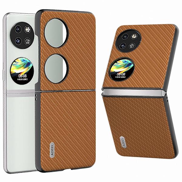 För Huawei P60 Pocket Mobilskal Kolfibertextur Anti-Rep