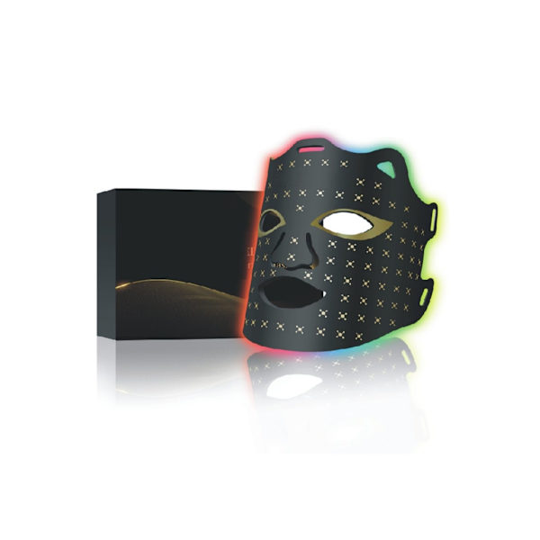 Rött ljusterapi för ansikte LED-ansiktsmask ljusterapi hemma 7 färger LED-ansiktsmask ljusterapi svart YEMAESRE