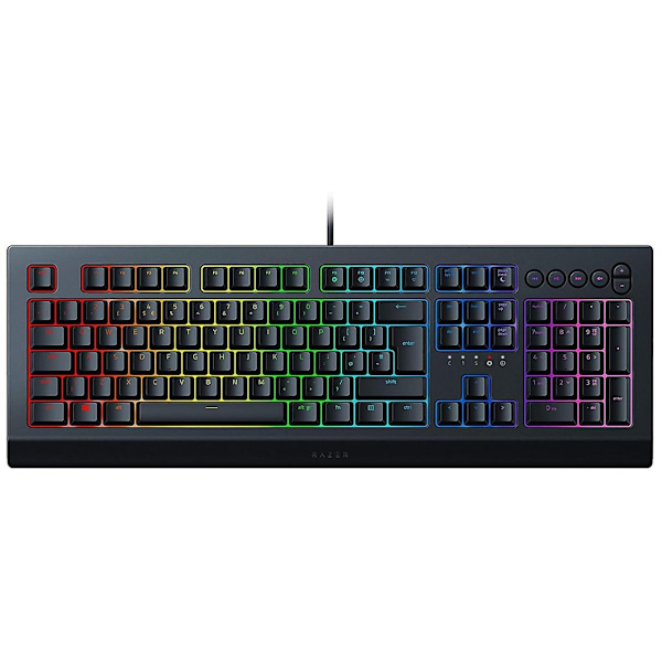Membran Gaming Tangentbord Fjäderbelastade Mjuka Tangenter Tangentbord Mediatangenter Kabelhantering Helt YEMAESRE